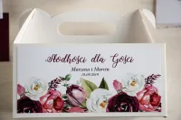 Pudełka na Ciasto Weselne Kwiatowe Róż | Aurum nr 5