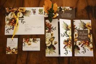 Probeset mit Hochzeitseinladungen mit Dank und Extras - Ethereal Collection