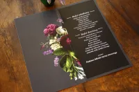 Menu Weselne na Stół Vintage | Eteryczne Nr 2 | Amelia-Wedding