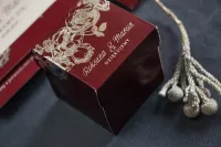 Pudełeczka Podziękowania dla Gości Srebrzone | Amelia-Wedding.pl