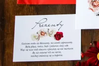 Bilecik do Zaproszeń Ślubnych Róże | Wkładka RSVP | Akwarele