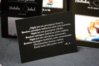 Bilecik do Zaproszeń ze Zdjęciem | Personalizowane Wkładki