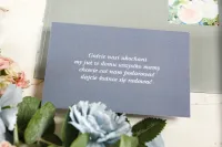 Bilecik do zaproszeń ślubnych Wenis | Niebieskie Kwiaty