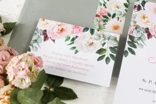 Blumenkarte für Hochzeitseinladungen Wenis Nr. 6