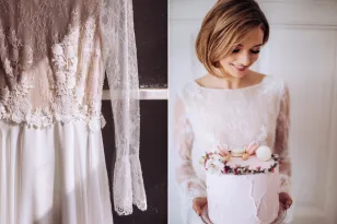 Eleganckie Menu Weselne z Piwoniami i Różami | Personalizowana Karta Dań na Stół Ślubny | Rozalia Nr 4