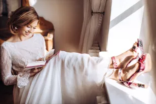 Eleganckie Menu Weselne z Piwoniami i Różami | Personalizowana Karta Dań na Stół Ślubny | Rozalia Nr 4