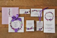 Próbki Zaproszeń Ślubnych Akwarele nr 11 | Zamów Zestaw!
