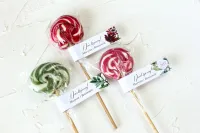 Lizaki Podziękowania dla Gości z Kwiatami | Indygo nr 5