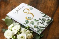 Numery na Stoliki Weselne Glamour Eukaliptus | Soreli nr 5