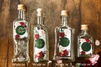 Butelki na Nalewki Weselne Złocone Glamour | Soreli nr 2