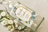 Złocone Etykiety na Wódkę Weselną | Lotus nr 4 | Zamów