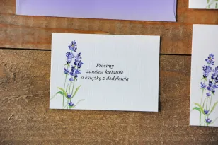 Einladungskarte 105 x 74 mm Hochzeitsgeschenke Hochzeit - Aquarelle Nr. 14 - Lavendel