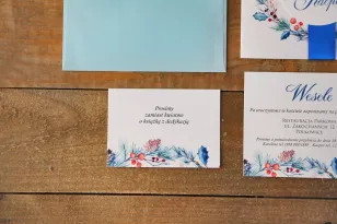 Einladungskarte 105 x 74 mm Hochzeitsgeschenke Hochzeit - Aquarelle nr 15 - Winterzweige