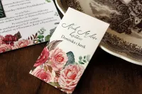 Eleganckie Menu Weselne z Różami | Personalizacja | Delize Nr 3