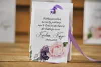 Zawieszki na Wódkę Weselną Kwiatowe Akwarele | Amelia-Wedding