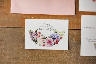 Einladungskarte 105 x 74 mm Hochzeitsgeschenke Hochzeit - Aquarell Nr. 17 - Pastellblumen