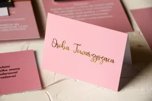 Klassische und moderne rosa Hochzeitsvignetten mit Vergoldung