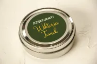 Świeczki Podziękowania dla Gości Butelkowa Zieleń | Emerald