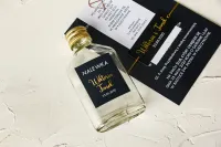 Buteleczki na Nalewki Weselne Granatowe Złocone | Emerald