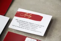 Złocone Bileciki do Zaproszeń Ślubnych | Verte nr 1