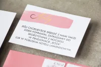 Złocone Bileciki do Zaproszeń Ślubnych Verte | Amelia Wedding