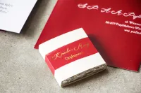 Czekoladki Ślubne Bordowe | Eleganckie Podziękowania dla Gości