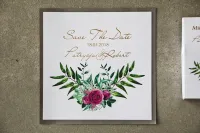 Eleganckie Save the Date Fuksja i Szary | Cykade nr 4