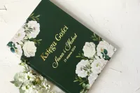 Elegancka Księga Gości Weselnych Złocona | Szafirowe nr 3