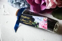 Herbata w Buteleczce na Podziękowania dla Gości | Złocone