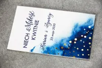 Niezapominajki Podziękowania dla Gości Granat Złoto | Zamów