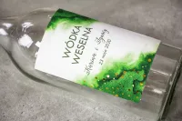 Etykiety na wódkę weselną zielone złocone | Bakarto nr 4