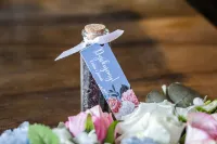 Herbata w Buteleczce Podziękowania dla Gości Dusty Blue