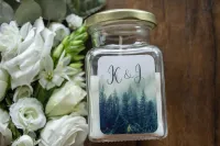 Świeczki Podziękowania dla Gości Leśny Motyw | Amelia-Wedding