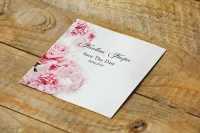 Save The Date Akwarelowe Goździki | Amelia-Wedding.pl