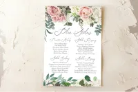 Plan Stołów Weselnych z Różami i Hortensją | Wenis nr 1