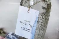 Złocone Zawieszki na Wódkę Weselną Marmur | Marmurowe nr 3