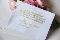 Bilecik do Zaproszeń Glamour Marmur Złocony | Sklep Online