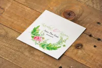 Akwarelowe Save The Date Botaniczne | Zawiadomienie o Ślubie