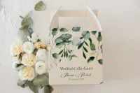 Pudełka na Ciasto Weselne Eukaliptus | Personalizowane Korani