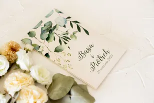 Samen - Dankeschön, Geschenke für Hochzeitsgäste mit Eukalyptusblatt-Print