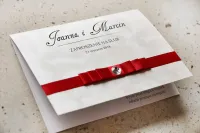 Eleganckie Zaproszenia Ślubne z Kokardką | Zamów Projekt!