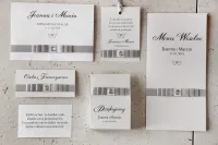 Eleganckie Zaproszenia Ślubne z Kokardą i Cyrkonią | Amaretto