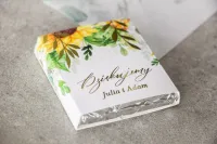 Czekoladki Ślubne Słoneczniki | Podziękowania dla Gości