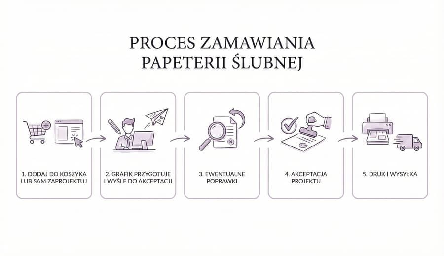 Proces zamawiania papeterii ślubnej