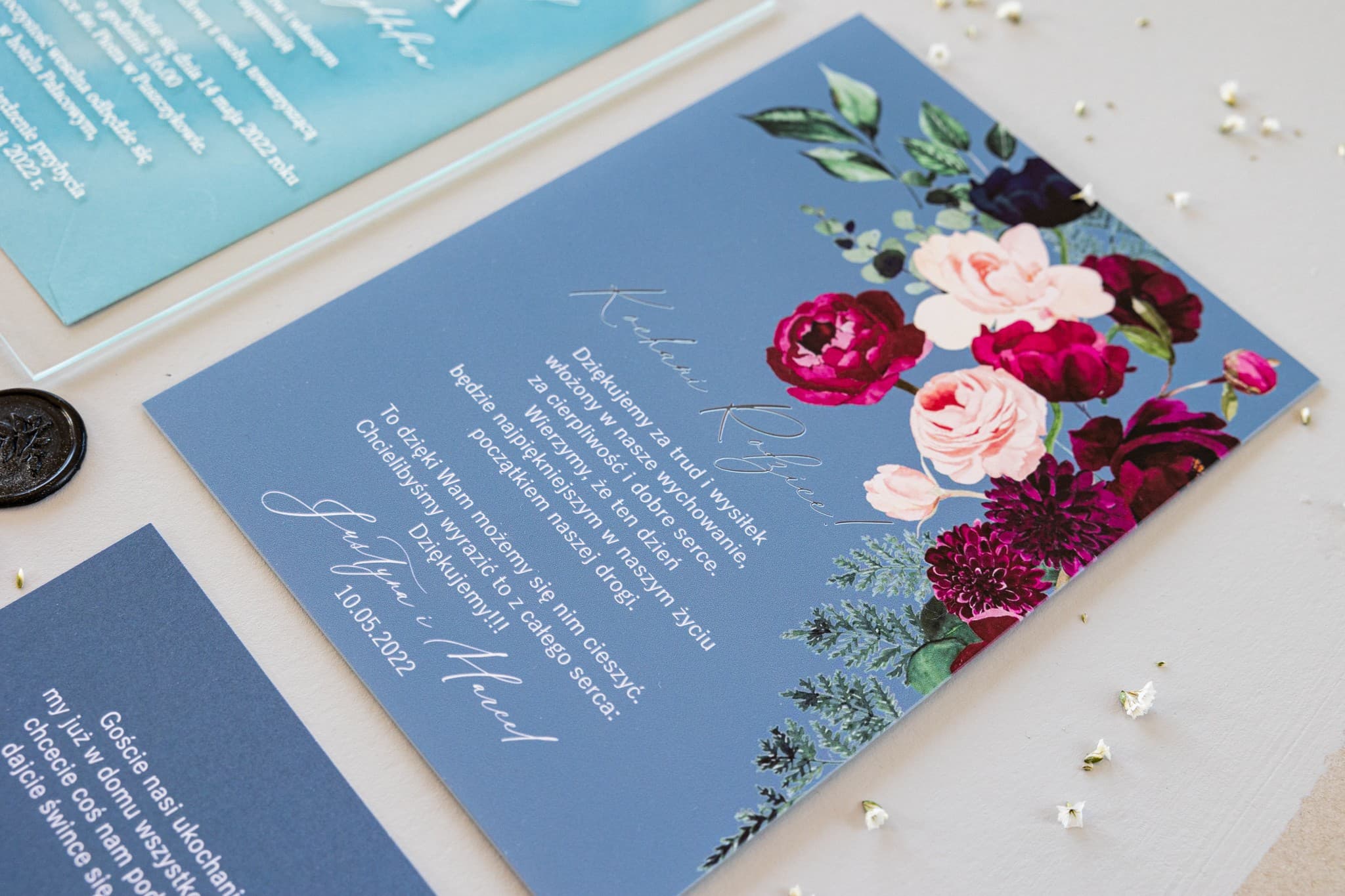 Agradecimiento para Padres en Cristal con Flores | Regalo de Boda Elegante y Personalizado | Soft nº 6