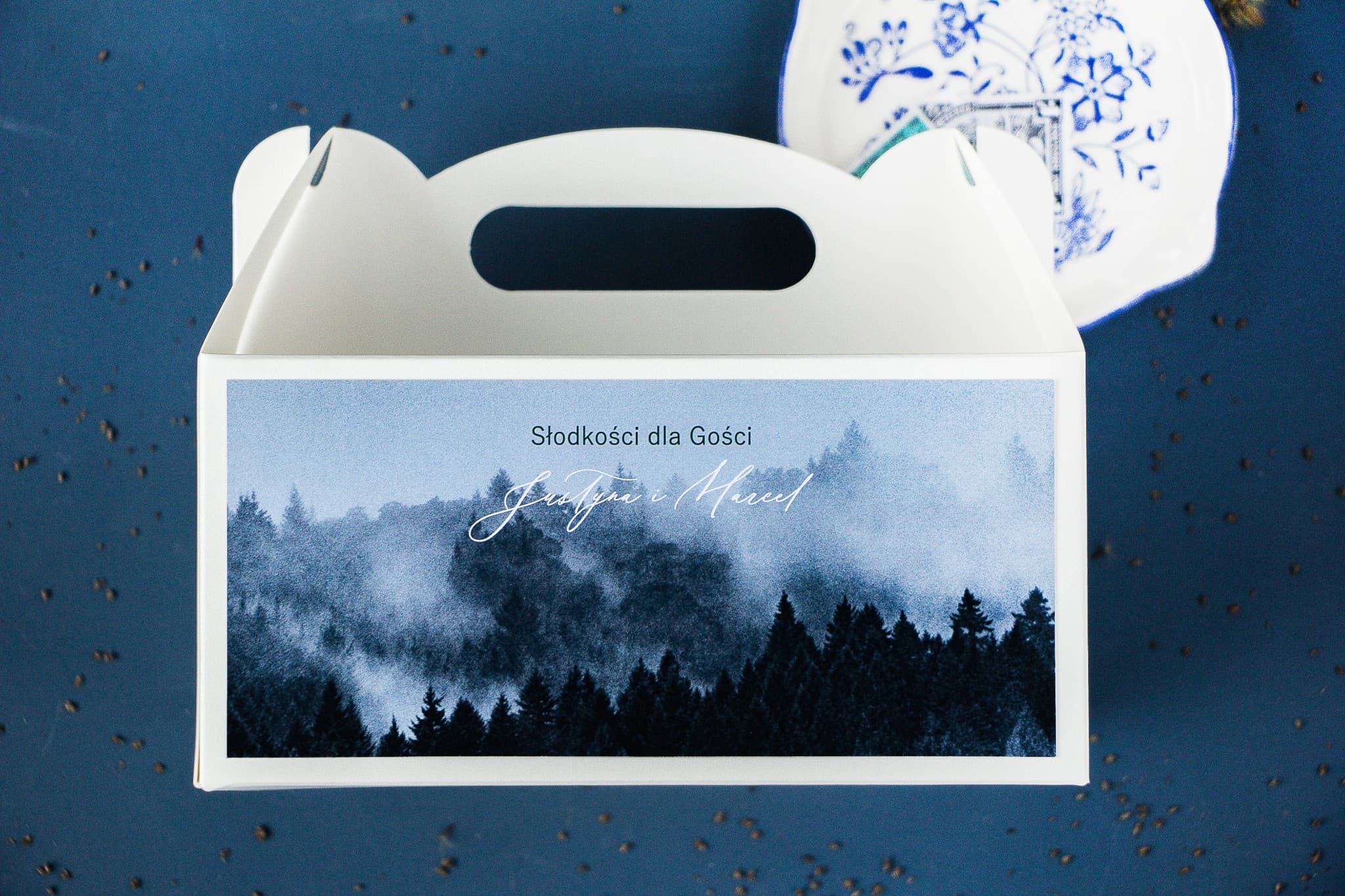 Cajas para Tartas de Boda con Motivo de Bosque | Detalles rústicos para invitados | Soft n.º 3