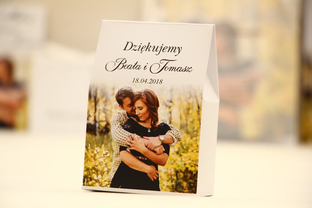 Cajitas con Foto Detalles para Invitados de Boda | Regalos Personalizados con Dulces | Elegant n.º 22