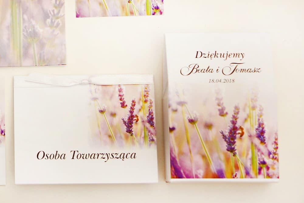 Cajitas con lavanda para dulces, detalles personalizados | Agradecimientos para Invitados de Boda | Elegant n.º 28