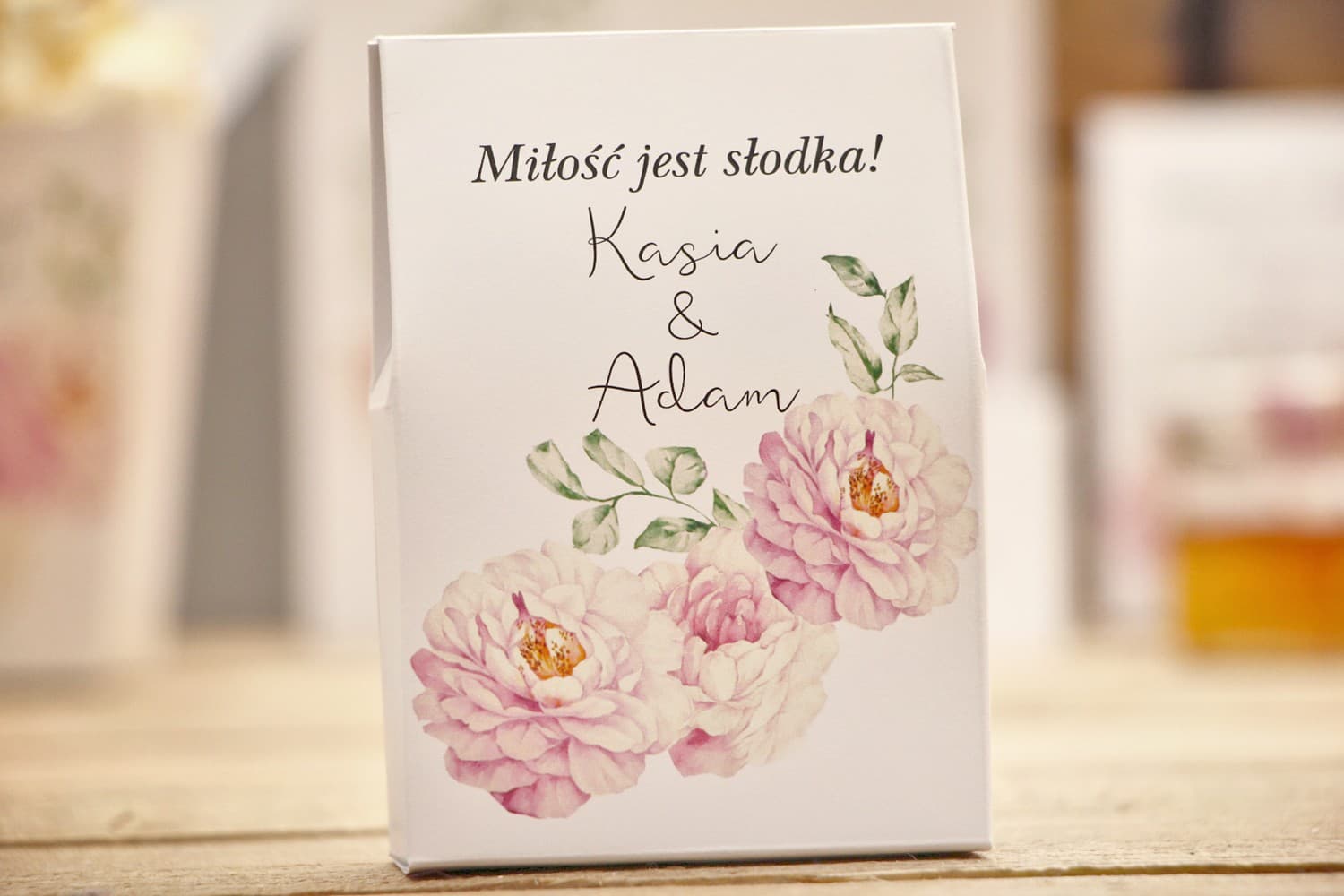 Cajitas de Agradecimiento para Invitados con Caramelos | Románticas con Rosas Empolvadas | Kalia n.º 6