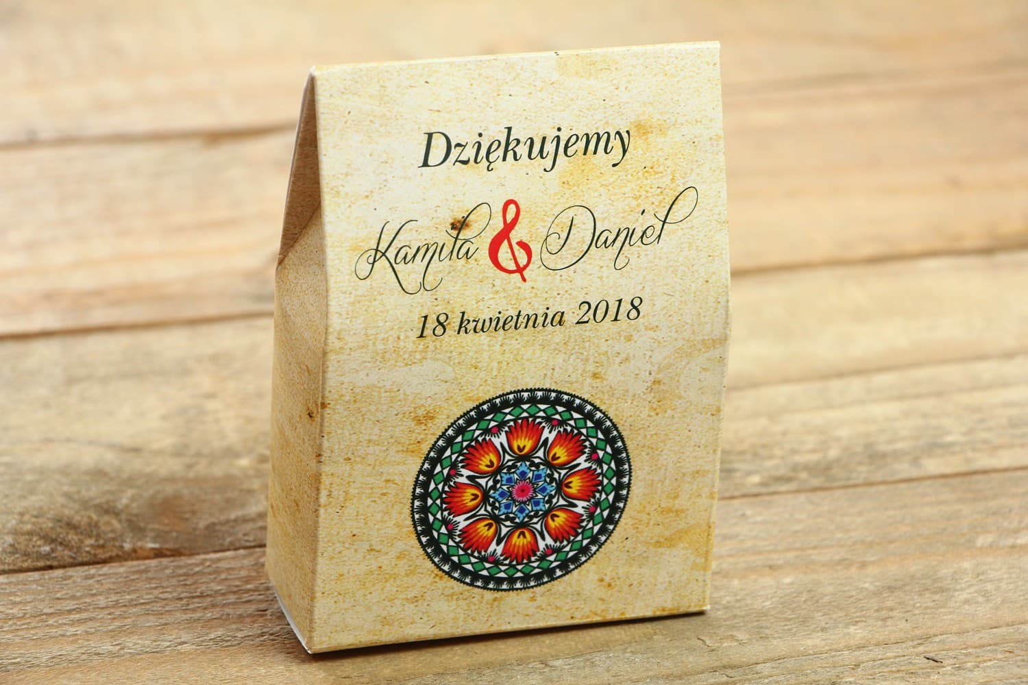 Cajitas de Dulces Estilo Łowicz | Detalles para Invitados de Boda, Regalos Folk | Folk n.º 1